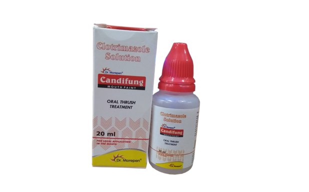 Clotrimazole mouth paint